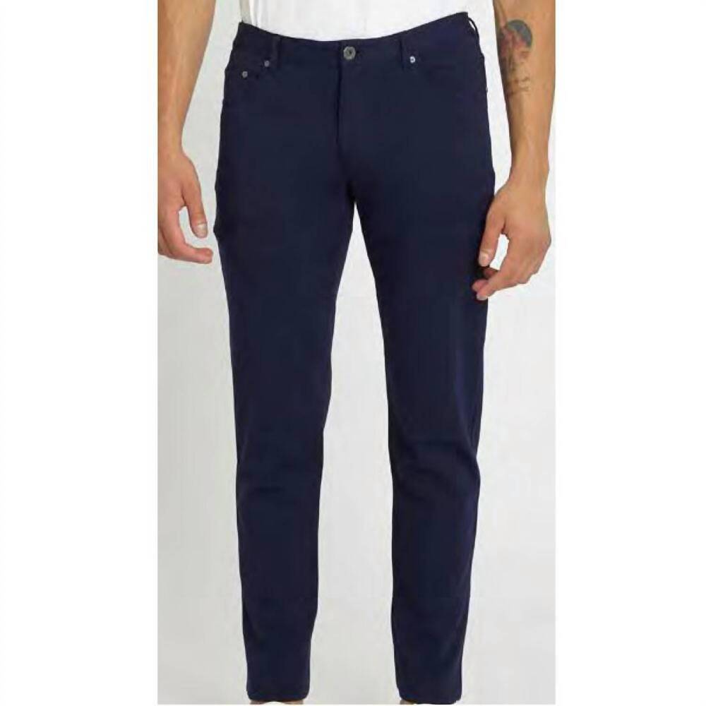 NEW POSTMARC men's 5 pocket stretch knit jeans in navy